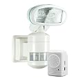 Nightwatcher NW300 Robotic Security Light with Wireless Alarm, White