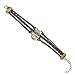 Hitop Jewelry Mens Womens Leather Bracelet, Vintage Infinity Life Tree Charm Bangle, Brown