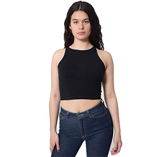 Zeagoo® Womens Sexy Crop Belly Top Vest Sleeveless Midriff Shirt Blouse Top Tank