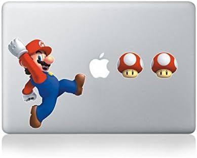 Sticker Chief Mario kicking Mushrooms Apple Macbook Vinyl Skin Sticker Decal for Retina/Air/Pro 13"
