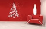 Christmas Tree with Snowflakes Wall Decal Sticker Graphic Mural by LKS Trading Post