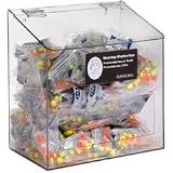 Rackems 300-Pair Foam Ear Plug Dispenser with Lid, Clear Plastic