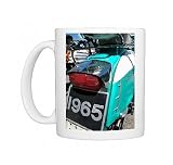 Two tone 1965 Lambretta moped, Plymouth, Devon, UK Photo Mugs