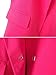 Choies Women's Pink/Black Lapel Pocket Longline Blazer Long Office Blazer