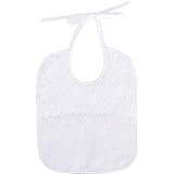 DMC  Bib with Ribbon(White)-3months スタイ3ヶ月用・RS-1659