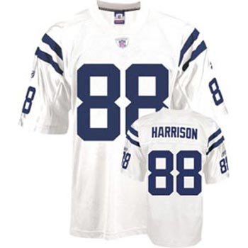 Marvin Harrison Colts White Reebok Replica Jersey - Size 52 - XL
