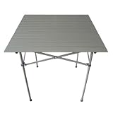 Table in a Bag TA2727GA Tall Aluminum Portable Table With Carrying Bag, Grey
