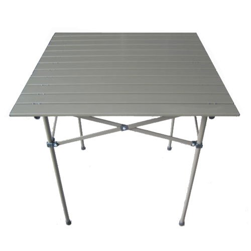 Table in a Bag TA2727GA Tall Aluminum Portable Table With Carrying Bag, Grey