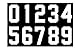 8 Inch Heat Transfer Numbers Kit 0 to 9 for Sports Jerseys T-Shirt Iron on Numbers for Jersey Football Baseball (White)