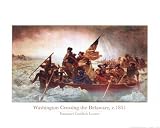 Washington Crossing the Delaware, c.1851 Art Poster Print by Emanuel Gottlieb Leutze, 20x16