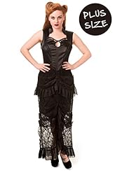 Sleeveless Vintage Cutout Tiered Keyhole Lace Maxi Dress 