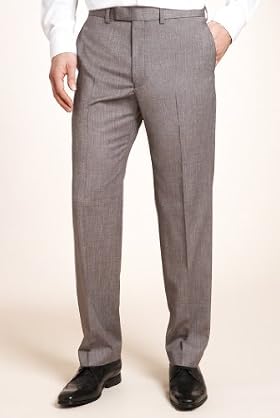 Autograph Flat Front Micro Trousers