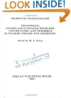 Definitions, Solved and Unsolved Problems, Conjectures, and Theorems in Number Theory and Geometry