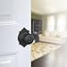 Schlage F10 GEO 716 BRK Georgian Door Knob with Brookshire Trim, Hall & Closet Passage Lock, Aged Bronze