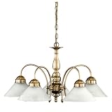 Honsel 16675 Lustre E27 5 X 60W Laiton Patin�par Honsel