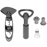 VacuVin wine saver, wine server and corkscrew set.
