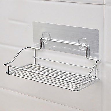 LI Magic Sticker Chromed Metal Storage Rack T02SH/Traceless Sticker Bracket/Shower Bracket