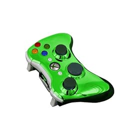 CHROME GREEN EVOLVE XBOX 360 FULL CONTROLLER SHELL by Talismoon