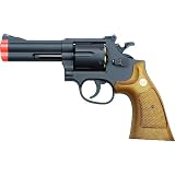 TSD Sports UA933BW Airsoft Black Barrel Spring Revolver, 4-Inch