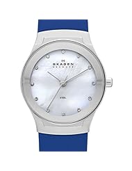 SKAGEN Studio Blue Leather Womens Watch
