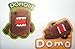 Domo Figure Charm Mega Set of 24 with Classic Brown, Colored and Fun Dangler Figures