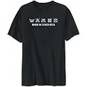 T-Shirt Mens Black " MADE IN Costa Rica - Laundry Instructions" Countries