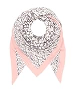 Zwillingsherz Bufanda (Blanco / Gris / Rosa)