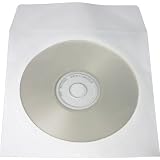 500 Paper CD Sleeves with Window & Flap
