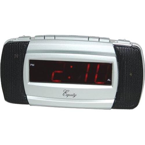 Equity by La Crosse 30240 LED Alarm Clock with Super-Loud Alarm and Front Speakers