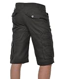 Mezaguz – Bermuda uni gris Ã poches boutonnÃes – Couleur : Gris Taille : S