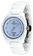 Oniss #ON7702-L Women's Crystal Index MOP Dial White Ceramic Watch