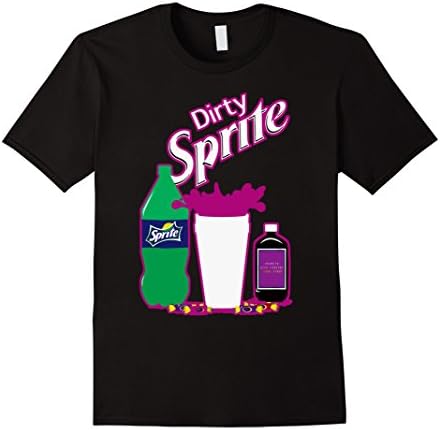 Men's Dirty Sprite T Shirt Medium Black