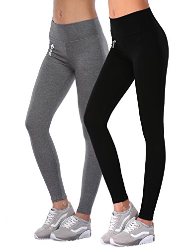 BAOMOSI Women's Workout Active Ankle Legging Reflex Power Flex Yoga Pants