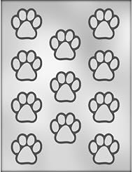 Buy CK Products 1-1 2-Inch Paw Print Chocolate Mold
