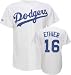 Andre Ethier White Majestic MLB Home Replica Los Angeles Dodgers Jersey