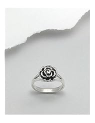 Flower Ring In 92.5 Sterling Silver