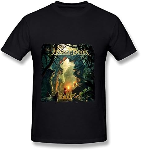 Mens Mowgli The Jungle Book 2016 Poster T Shirt Black