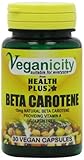 Veganicity Beta Carotene 15mg : Vitamin A supplement : 30 capsules