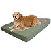 Extra Large Therapeutic Waterproof Memory Foam Dog Pet Bed 40"x35"X4" with Durable Canvas Cover + Free Bonus Cover