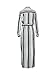 Desiraa Women Slim Flower Print A-Line Maxi Long Dress Medium White