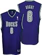 Andrew Bogut Purple Reebok NBA Replica Milwaukee Bucks Youth Jersey