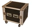 Seismic Audio - 10 SPACE RACK CASE Amp Effect Mixer PA/DJ - Wheel/Casters