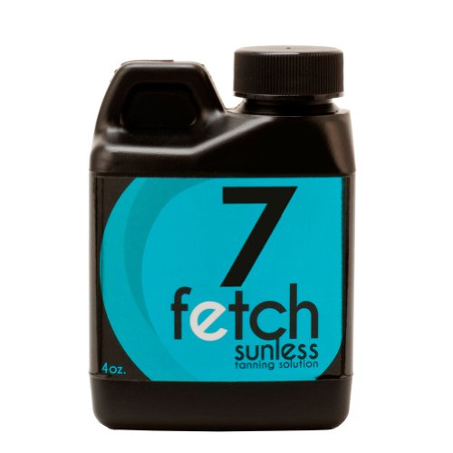 Fetch Sunless Spray Indoor Tanning Airbrush Solution 7% DHA Dark Formula 4oz