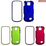 Samsung Intercept Moment 2 M910 Combo Rubber Feel Dark Blue Protective Case ....