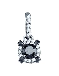 0.29CTW BLACK DIAMOND FASHION PENDANT