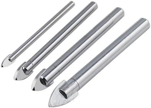 Generic 4 Piece Ceramic Tile Glass Drill Bits Set