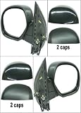 NEW PAIR SIDE VIEW DOOR MIRROR 07 08 CHEVROLET SUBURBAN GMC YUKON POWER TEXTURED