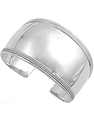 Sterling Silver Plain Bangle Bracelet