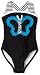 Love U Lots Baby-Girls Infant Swimsuit With Stripe Straps And Ruffle Butterfly