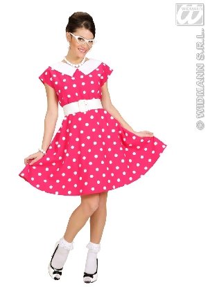 50er Jahre Petticoat Kleid pink M 38 40